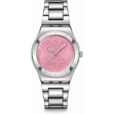 Swatch 스와치 YLS234G IRONY 미디엄 PETAL CHARM 여성 손목시계 그레이 선물추천 445647
