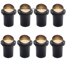 LED 지하 램프 방수 지상 조명 8 팩 12V 220V 경로 데크 정원 및 야외용, 10W Hat Type 8pcs, AC85-265V Cold White
