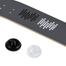 PEUTIER 100피스 미끄럼 방지 스노우보드 스톰프 패드 매트 자체 접착 스파이크 스텝 엑스트라 그립 겨울 스키 액세서리 (투명 블랙), PEUTIE 타이R 100피스 미끄럼 방지 스노우보드