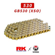 RK 530 GB530 XSO 120L 黃金油封鏈條, 1個, GB530/120L/黃金