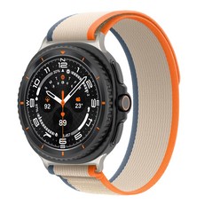 Fegwilde 갤럭시워치8 호환 트레일 루프 스트랩 스포츠 나일론 소프트 밴드 40mm 44mm 46mm,  베이지 오렌지, 1개