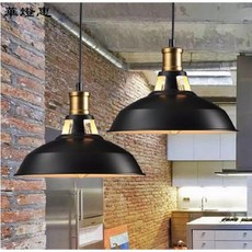華燈惠 工業風LED吊燈 餐吊燈 簡約loft愛迪生燈泡, 30公分黑色