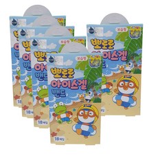 플레이드 뽀로로 아이스겔밴드 보습형, 5개, 18개입