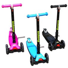 [당일발송]킥콩2 킥보드 씽씽카 퀵보드 안전주행가능 3단높이조절 신상품 업그레이드신제품 어린이킥보드 접이식 광폭휠타이어 고급 인싸킥보드 4바퀴 LED 자체발광바퀴 3단높이, 검정, 1개