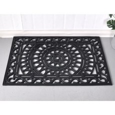 전원주택 실외 흙털이 미끄럼방지 생고무 현관매트60x90 고급 발판 잔디매트 실외발판