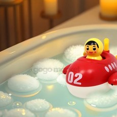 아기태엽잠수함 아기물놀이장난감 물놀이장난감 유아목욕장난감, one, 1개