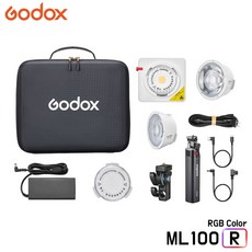 GODOX 고독스 ML100R Kit3 / LED 지속광 RGB 풀컬러 배경조명 사진촬영 영상촬영 방송조명 미니조명 스튜디오조명, 1개