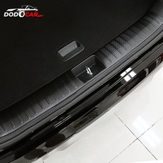 [카비니] 신형 스포티지 NQ5 호환 튜닝 트렁크 범퍼 커버 보호 가드 스텝 몰딩, 카본