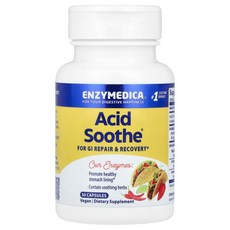 Enzymedica 엔자이메디카 애씨드 수드 30 캡슐 소화효소 보충제