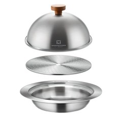 WAGENSTEIGER IH全不鏽鋼蒸氣保溫鍋 + 靜置鍋蓋 20公分套組, 銀色, 1套