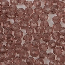 크리스탈 유리 론델컷 론델비즈 2mm 투명, 1세트, F0202. 레드퍼플