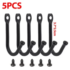 100/5세트 벽걸이 후크 열쇠 가방 모자 머그컵용 철제 후크 소박한 장식용 후크 가정 주방 침실 욕실 문 정, 02 Black, 01 50PCS, 01 50PCS