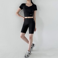 포켓 5부 바이커 레깅스 쇼츠 스포츠 DBC 1902W