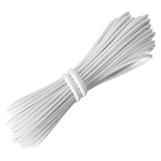 이음모음 둥근 칼라 고무줄 직경 2/3/4/mm 길이 400cm, 1개, 화이트3mm