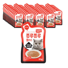 테비토퍼 쮸루쮸루 플러스 고양이 간식, 오리지날, 33g, 48개