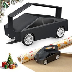 ARYOUGIFT 포장지 커터 크리스마스 생일 파티 선물 포장 커터 교체 가능한 블레이드 5개 세트 선물 포장지 자동차 커터 및 커터 도구 슬라이딩 슬라이싱, Black