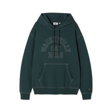 와키윌리 WACKY WILLY 타이포 그래픽 스티치 후드 스웻 그린 174707
