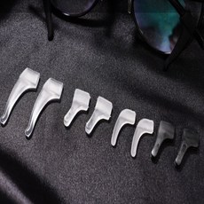 안경귀 고정 고무 1쌍 안경미끄럼방지귀고무, 소 투명