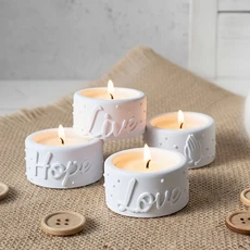 양초 워머용 홀더 제작용 실리콘 몰드 연꽃 레진 에폭시, 01 4 Cavity 243