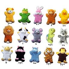 어린이선물 역할놀이 보들이 동물 손인형, 개구리