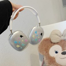 애치비 패션 에어팟 맥스 이어캡 보호 케이스, 고양이, 1개