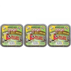 [ 959277 ] C&S 우드페커 딜라이트 녹지 않는 스위트 반죽 각 333.1g(11.5온스) 연중 야생 새 먹이기용 (3개)