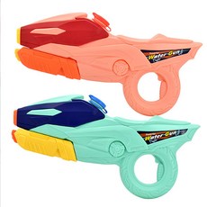 Lala Kids粉彩按壓式水槍水槍水箱 1500ml, 1p 粉色和 1 薄荷