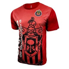 Icon Sports 남성용 Chivas De Guadalajara 폴리 셔츠 축구 티셔츠 - 우븐 패치 02 블루. XL 253949