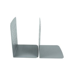 국산 철제 북엔드 대형 회색 책 버팀목 21cm