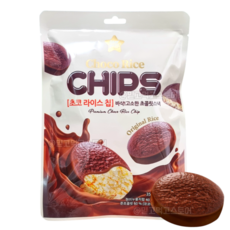 한울식품 초코 라이스칩 초콜릿 현미 쌀과자, 35g, 3개