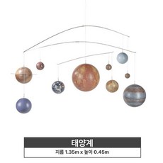 태양계 행성 모빌 우주 펜던트 북유럽 인테리어 남자아이방, 1개, 복도 패키지