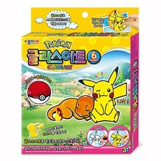 포켓몬스터 종이나라 만들기 글라스아트 창문 스티커, 1