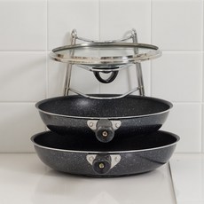 에이치제이 크롬 4단 후라이팬정리대, 단품