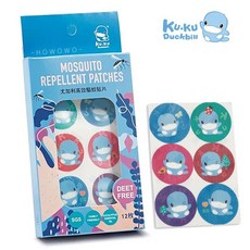 KUKU 酷咕鴨 防蚊貼 12入 尤加利高效驅蚊貼片 長效型 驅蚊貼片 8868 好娃娃, 1個, 一盒12入