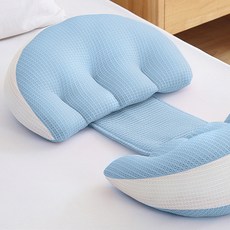 덴댈라이 인체공학 임산부 바디필로우 베개, 블루