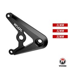 W!ZH 欣炫 CNC鋁合金 大燈支架 燈耳 鎖環 31MM/32MM/33MM, 1個, 32／33MM 前叉鎖環組-黑 (4入),單購