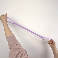 실리콘 탄성 밴드 홈트 미니 스트레칭밴드 _809811-001, 핑크