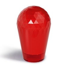 【Channel G】拳霸 QANBA 彩色稜鏡水滴型搖桿頭 美式搖桿球 三和&清水通用 (JLF各系列& LS-32), 紅, 1個