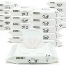 청소앤 물걸레 청소포 30매, 20개