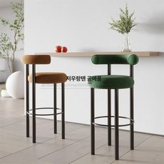 미니멀 등받이화장대의자 공주 상품 공주의자 등받이 벨벳, 75cm 블랙 철제 프레임 색상 지정