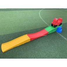 미끄럼틀 롤러코스터 레일만들기 놀이기구 경사 조립식 슬라이딩, A. 3 섹션 블록  레드, 1개