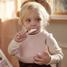 베이비뵨 베이비 빕 턱받이, 파우더핑크, 1개입, 1개