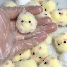 끈적 끈적한 Tpr Squishy 미니 병아리 돼지 개 스트레스 릴리프 새로운 장난감, yellow chick