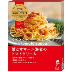 요멘야 베드로 파스타 소스 게와 오마르 새우 토마토 크림 108g×5개, 108g