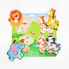 그림 맞추기 놀이 완구 일러스트 퍼즐 블럭 육지동물 원목퍼즐 그림퍼즐 꼭지퍼즐 직소퍼즐 유아장난감