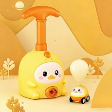 ANYOU 날아가는 아기 돼지 풍선 동물 장난감 어린이 장난감 생일 선물, 노란 오리, 1개