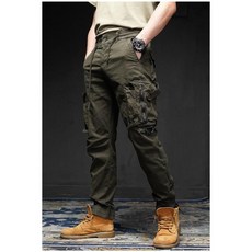 남자 바이크바지 라이딩진 오토바이 카고 캐쥬얼 라이더 팬츠 조거, 3. 밀리터리 그린(여름)