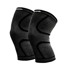 4SEASON 緊身護膝 2入, 1套, 黑色