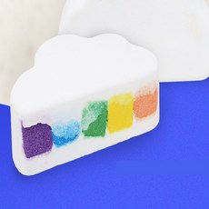 블라썸 더허브샵 레인보우 버블 배쓰밤 140g 버블바스, 블루오션, 1개