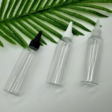 공병 100ml 투명캡 휴대용 병뚜껑 용기 보관 케이스 이동식 플라스틱 재사용 수납 여행, 본상품